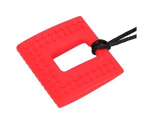 Dioche Baby Teether Silicone Sensory Chewing Toy HighQuality Soft Safe Pain Relief Teething Toys for Newborn Infants Toddlers Boys Girls Autism ADHD Sensory Needs Red Blue Gray (Red Square Ark