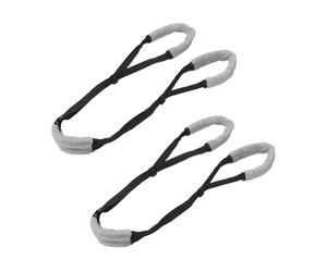 Dioche Back Leg Support 2Pcs Dog Back Legs Support Harness Soft Velvet Adjustable Strap Dog Rear Legs Lifting Sling Aid for Hind Leg (Black)