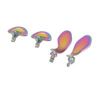 Dioche Back Paddles for 4PCS Game Controller Back Paddles - Stainless Steel Interchangeable Metal Buttons for Edge Controller - Colorful, Durable, and Precision Performance (Colorful)