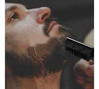 Dioche Barber Cleaning Brush Hair Clipper Brush Professional Hair Styling Tool Durable Plastic Soft Wool for Barbers Salons Home Use 14.5cm X 2.5cm X 1cm (black)