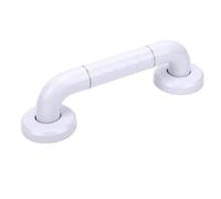 Dioche Bathroom Hand Rail with Glow in Dark Ring, Rust Proof Non Slip | 304 Stainless Steel Nylon Grip, 30cm Short Design, Fits Tile Concrete Wall, 330.7 Lbs Load Capacity