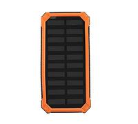 Dioche Battery Pack Power Portable 20000mAh Fast Charging Dual USB Power Bank Case DIY Kit Yellow - Solar Bank for Outdoor Use (Orange)