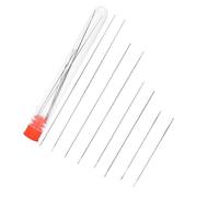 Dioche Bead Needl8Pcs Bead Needle Seed Thin Beading Needles Set - Steel Embroidery Tools for Jewelry Making, Includes 4 Sizes and Storage Bottle