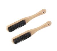 Dioche Beard Brush Mustache 2-Pack Bamboo Beard Combs for Men - Styling Brushes for Easily Removes and Hair Strands - Essential Grooming Tools