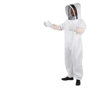 Dioche Beekeeping Suit Honey Professional Beekeeping Protective Suit with Gloves - Breathable Cotton Material, Elastic Waist, and Compact Hat Design for Men & Women, 1 + 1 Pair (XL)