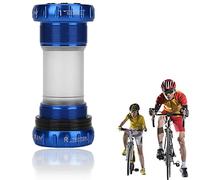 Dioche Bicycle Bottom Bracket, Metal Crankset Bearing, Unisex Mountain Bike Chain Wheel Bottom Bracket Thread Integrative Crankset Bearings for 68-73mm (Blue)