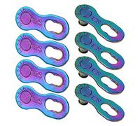 Dioche Bicycle Chain Link, 12 Speed Split Links, 4Pair Steel Bike Bicycle 12Speed Chain Missing Link Connector Parts Cycling Accessory (Colorful)