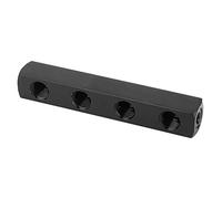 Dioche Block Splitter SUS304 Pneumatic Hose Diverter /4 Inch BSPP Threaded Pneumatic Connector Distributor Lightweight Aluminum Alloy with Multi-Hole Design (64.00)