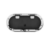 Dioche Boat Oval Porthole Window with Switch Handle, 16x8in Internal Opening, Deck Window for Marine Yacht
