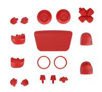 Dioche Bouton ManReplacement Buttons L2 R2 Full Buttons Set for Controller - ABS Material - Personalized Gamepad Repair Kit - Enhance Your Gaming Experience (Red)