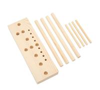Dioche Bow Makers for Crafts, Bow Maker for Ribbon Wooden Multi Size Adjustable with Wooden Board Sticks for Making Bows DIY Crafts Party Decorations