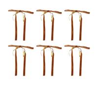 Dioche Bows Velvet Xmas 24-piece Handmade Velvet Bow - Perfect for Christmas Decorations, Wreaths, Weddings, and Family Trees to Create a Festive Atmosphere. (Dark Brown)