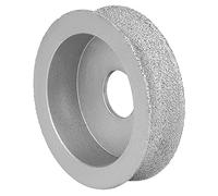 Dioche Bullnose Grinding Wheel, Inner Diameter 20mm, Brazed Grinding Wheel Concave Abrasive Wheel for Sanding Quartz, Marble, Ceramic, Artificial Stone