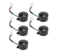 Dioche Buzzer Reverse Beeper 5pcs Universal Backup Horn Buzzer 110-120db Reversing Alarm for Electric Tricycle & Scooter - ABS, Powerful Sound, 12V-60V