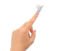 Dioche C Curve Nail Pinching Clips Professional Acrylic Nail Pinchers Manicure Tool Set For Gel Nails Sculptured Nails 6PCS Multi Color Options (Transparent)