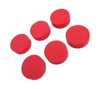 Dioche C Shape Hair Curler Sponge Hair Rollers Heatless Styling Tool for All Types 12 Pcs Soft Sponge Rollers No Damage Curling Set for Women Men Home Salon Use (Red)