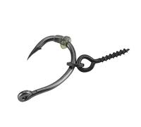 Dioche Carp Accessory Hook High-performance Carp Fishing Ronnie Rig Hook Bait Stoppers Set - Includes 10 Size 6 Hooks, 10 Bait Screws, and 10 stops. Easy to Use and Suitable for a