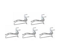 Dioche Cash Tray Insert Clips, 5pcs Stainless Steel Spring Loaded | Solid Stainless Steel, Spring Tension, Daily Supermarket Use, Universal Fit for Cash Register Components