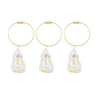 Dioche Cat Hair Keychain 3-Piece Transparent Cat Hair Commemorative Keychain, Storage Bottle, Pet Commemorative Charm Suitable for Lovers (Type 2)