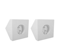 Dioche Ceiling Fan Mounting Bracket Box, Heavy Duty Support Kit for Sloped | Compatible with Angled Ceilings, Supports Fans Up to 70 Lbs, Paintable White Plastic, Includes Mounting Hardware