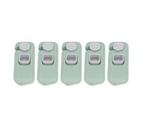 Dioche Child Proof Refrigerator This 5-Pack of Child Safety Refrigerator Locks Features a Double-Protection Design and Strong Adhesion, Suitable for Refrigerators, Cabinets, and (Emerald Green)