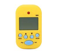 Dioche Clamp/Holder on Metronome Metronome Mini Digital Beat Tap M50 Tempo - Compact Professional with Multi-Functional Features and Headphone Output - Easy to Carry for (Yellow)