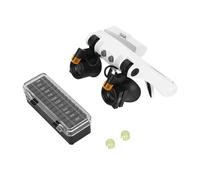 Dioche Clamp MagnMultifunctional LED Head Mount Magnifier 21 Combinations with Replaceable Lens for Precise Inspection 3X to 10X Magnification Perfect for Watch Repair and Detailed Work