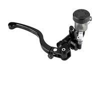 Dioche CNC Forged Aluminum Hydraulic Lever Red 22mm Handlebar Compatible with Scooters & Electric Motorcycles (Black)