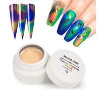 Dioche Color Changing Gel Nail Polish Thermochromic Liquid Gel Polish Nail Art Temperature Changing 1g for DIY Art Salon Enthusiasts White 5g