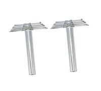 Dioche Cork Borer Set 2PCS Stainless Steel Cork Borer Set Manual Tool for School Laboratory - & Rubber Stopper Drilling, Easy to Handle, Ideal for Experiments