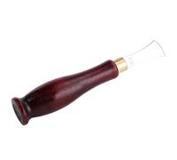 Dioche Creasing Irons Crimping Leather Creaser Tool - Professional Stainless Steel Leather Crimping Device, 1mm & 2mm Sizes for Crafting, Ideal for Leatherwork and Decorative Edging (Wooden +