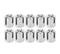Dioche Cross Cabl10Pcs Cross Cable Clamp - Durable Stainless Steel Wire Railing Fastener for Indoor & Outdoor Use - 90-Degree Fixing for Simplified Cable Management (M8 3mm)