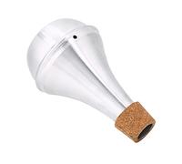 Dioche Cup Harmon Aluminum Alloy & Cork Practice Trumpet - Ideal for Indoor Practice, Quiet Warm-ups, Distinct Muted Sound for Musicians