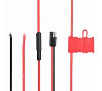 Dioche Dc Cord ABS HKN4137A ABS Metal Power Cord for Mobile Radios - 12V, Strong Compatibility, Red Design, Efficient &