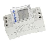 Dioche Digital Analogue Timer Digital Analogue Timer Switch Din Rail 16A Programmable with LCD Backlight 24-Hour for Smart Home Energy Management
