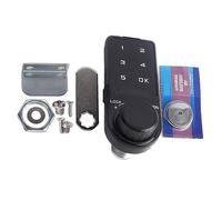 Dioche Digital Code Security Lock Electronic Touch Keypad Deadbolt Lock High Security Password Cabinet Coded Lock for Office Drawers File Cabinets Made of Zinc Alloy ABS