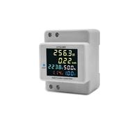 Dioche Digital Single Phase Energy Meter - 6-in-1 AC Voltage Current Power Monitor with Automatic Data Storage, LCD Color Screen, 40V-300V, 100A, Fireproof Material
