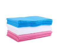 Dioche Disposable Bed Sheets Non Woven Single Use Soft Comfortable Treatment Table Covers for Hotel Beauty Salon Foot Massage Shop Pink Blue White 10 Pieces 80x180cm