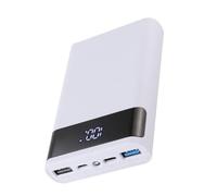 Dioche DIY Lithium Battery Power Bank Shell Box with USB Output & LCD Display - Customizable 12000mAh Charger for Smartphones, Lightweight & Compact Design (9600)