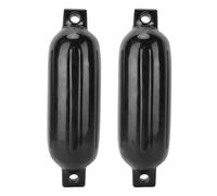 Dioche Docking Bumper Boat Inflatable Boat Bumper PVC Lightweight Portable Docking with Black Rope for Yachts and Ships (Black)