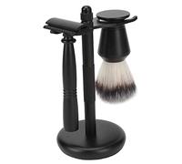 Dioche Double Manual Beard Trimmer Kit Alloy Nylon Hair Brush Holder Base for Men Travel Home Use