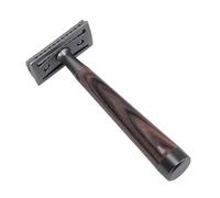 Dioche Double Sided Shaving Tool Reusable Aluminum Safety Shave Tool with Refills Wooden Grain for Men Close Smooth Shave Precision Engineered Cutter (Wood Grain)