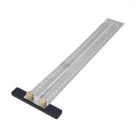 Dioche Drafting Ruler Incra Stainless Steel T Type Hole Ruler Scribing 0.25mm Precision Automatic Pencil Woodworking Tool for Accurate Marking - Measuring Range 200mm/300mm/400mm (300mm marking