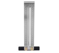 Dioche Drafting Ruler Incra Stainless Steel T Type Hole Ruler Scribing 0.25mm Precision Automatic Pencil Woodworking Tool for Accurate Marking - Measuring Range 200mm/300mm/400mm (200mm marking