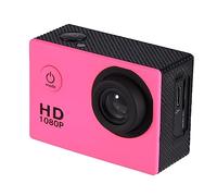 Dioche DV Camera, Sports Mini DV Sports Action Camera - 1080P High Definition with Bracket, 30m Underwater Capability - Compact Camcorder for Adventurers (Pink)