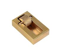 Dioche Dye Leather Top Edge Dye Oil Roller Brass Applicator with Extra Roller - Heavy Duty Tool for Leather Crafting