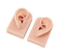 Dioche Ear Mold Silicone Pair Reusable Flexible Soft Simulated Human Skin
