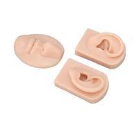 Dioche Ear Piercing Practice 3D Silicone Nose and Mouth Model - for Piercing Practice & Suture Training Props, Human-Like Design, Material, Suitable for Students & Professionals (Medium Skin Color)