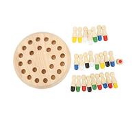 Dioche Educational Toy Children Memory Match Stick Chess - Wooden Color Memory Board, Fun Early Education Toy for, Develops Logic & Cognitive Skills, Interactive Parent- Game, Includes (Standard Set)