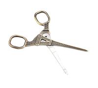 Dioche Efile Tower Scissors DIY French Tower Shaped Sewing Scissors, Stainless Steel, Suitable for Embroidery Crafts, Beautiful Decorative, 14 * 5.5cm (Bronze)